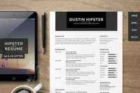 Resume/CV Set - The Hipster