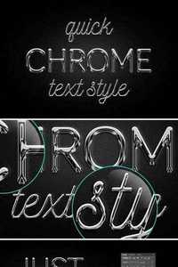 Chrome text effect