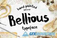 Bellious hand drawn typeface