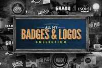 CreativeMarket 93078 - All Badges & Logos Collection by Easybrandz