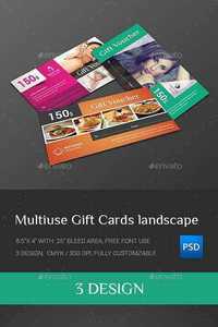 Graphicriver - Multiuse Gift Cards landscape 11649958