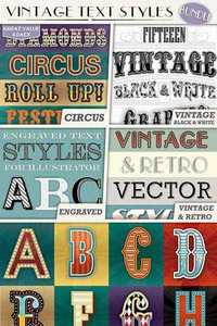 Graphicriver - Vintage Text Styles Bundle 7341962