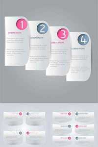 Abstract business infographics template with icons