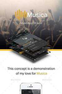 GraphicRiver - Music App Ui Ux Kit 11694741