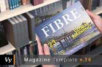 Horizontal Fibre Magazine Template