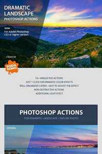 GraphicRiver - Dramatic Landscape Photoshop Actions 8527307