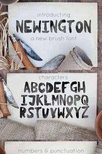 Newington, a brush font