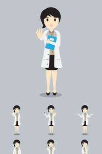 Stock Vectors - Female Doctor high quality vector graphic
