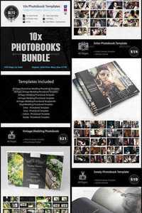 Graphicriver 10x Photobook Templates Bundle 10589921