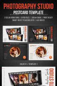 GraphicRiver - Photography Studio Postcard Template Pack 11735283