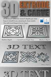 GraphicRiver - 3D Extrude-Carve Actions 11739721