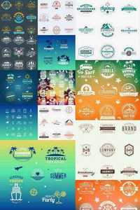 Summer and Travel Logo Vector