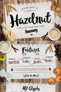 Hazelnut Typeface + Bonus Extras
