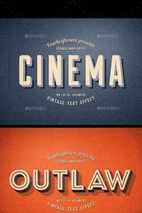 GraphicRiver - Retro PSD Text Effects vol.2 11754168