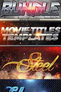 GraphicRiver - Movie Titles PSD Template Bundle 11770042