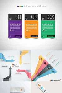 Stock Vector - Modern Arrow Infographics Design