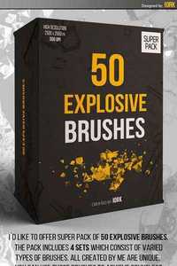 GraphicRiver - 50 Explosion Brushes 11033246