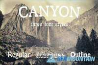 Canyon - Font in Three Styles