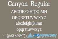 Canyon - Font in Three Styles