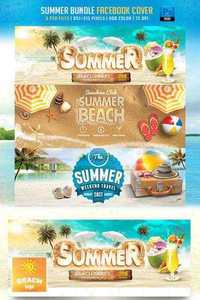 GraphicRiver - Summer Bundle Facebook Cover 11858610