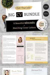 Get That Job! Big CV Bundle 