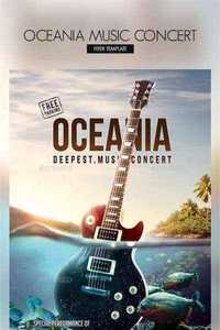 GraphicRiver - Oceania Music Concert Flyer - 11020757