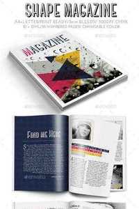 GraphicRiver - Shape Magazine - 9629787