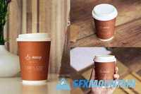 3 PSD Coffee Cup Mockups