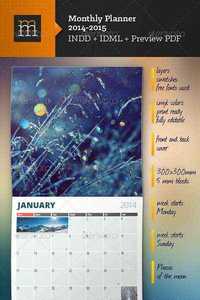 GraphicRiver - Monthly Planner 2014+2015 