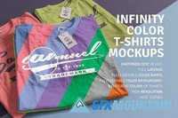 Infinity Color T-Shirt Mockups