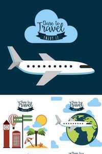 Travel vacations design, vector illustration  graphic