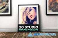 20 Studio Frame Mockups