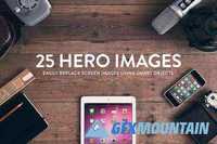 25 Header/Hero images - Wood series 