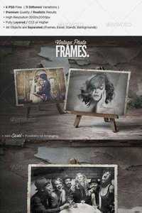 Graphicriver -  Premium Vintage Photo Frames