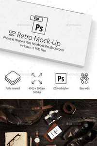 GraphicRiver - 11 Devices Hipster Mock-Ups 12058828