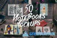 50 Notebooks Mockups