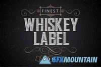 Vintage label whiskey style