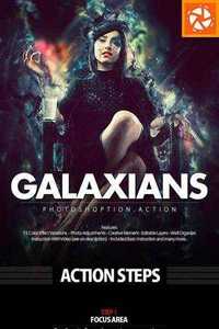 Graphicriver - 12130663 Galaxians Photoshop Action