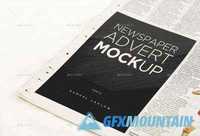 Graphicriver - 6 Newspaper Advert Mockups 12107273