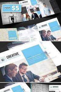 Corporate - Square Trifold Brochure