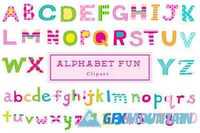 Alphabet Fun Handdrawn Letters