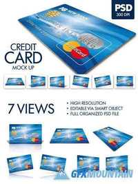 Plastic Credit Card Mockup