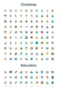2400+ Colored Vector Icons Bundle