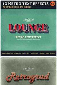 Graphicriver 10 Retro Text Effect v.3 