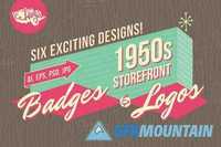 1950s Storefront - Badges and Logos