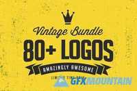 80+ Vintage Logo Templates Bundle