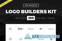  Massive Logo Builder Kit | 200 Logos 323256