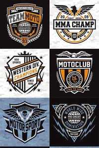 Grunge Emblems for T-shirt