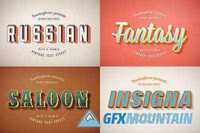 Photoshop Retro Text Effects vol.2