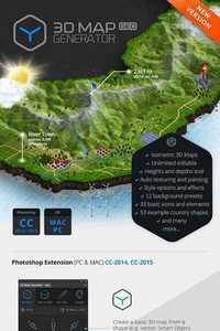 GraphicRiver - 3D Map Generator - GEO 12451004